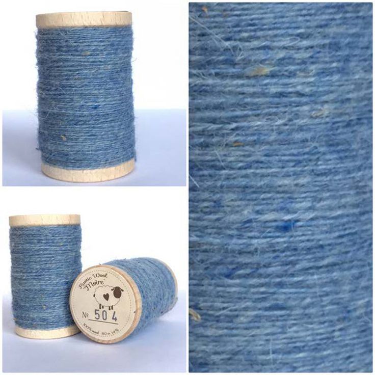 BABY BLUE EYES Hand Dyed Wool Bundle for Wool Applique and Rug Hooking