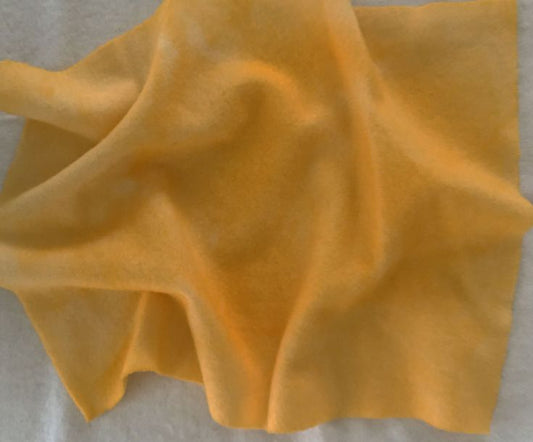 BUTTERCUP YELLOW Hand Dyed Wool Fabric for Wool Applique and Rug Hooking