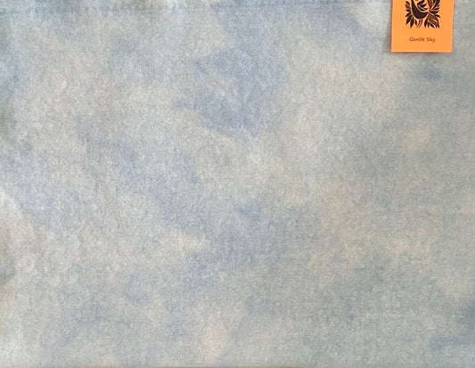 GENTLE BLUE SKY Hand Dyed Wool Fabric for Wool Applique and Rug Hooking