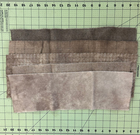 TAUPE Hand Dyed Wool Scraps