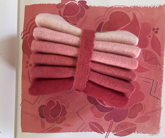 SUMMER ROSE Shades — 6-Pack Hand Dyed Wool in Coordinated Hues