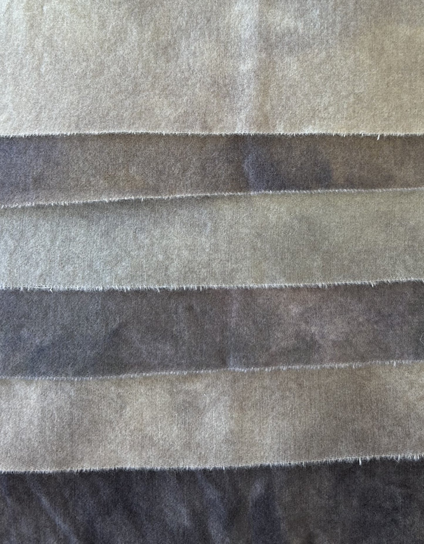 FOG and STONE Six Pack of Hand Dyed Wool Bundle for Rug Hooking & Wool Applique
