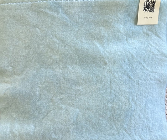 BABY BLUE EYES Hand Dyed Wool Fabric for Wool Applique and Rug Hooking