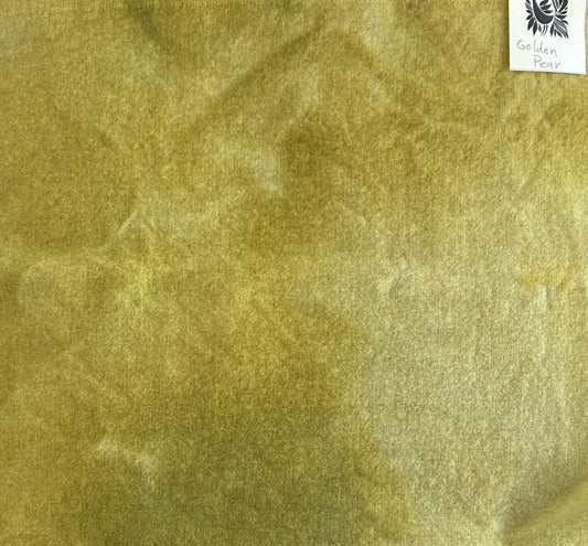 GOLDEN PEAR Hand Dyed Wool Fabric for Wool Applique and Rug Hooking