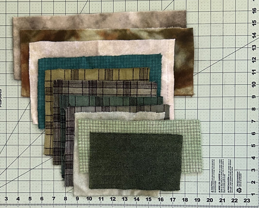 Hand Dyed GREEN Scraps
