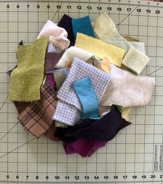Hand Dyed  Smaller Scraps in Various Colors