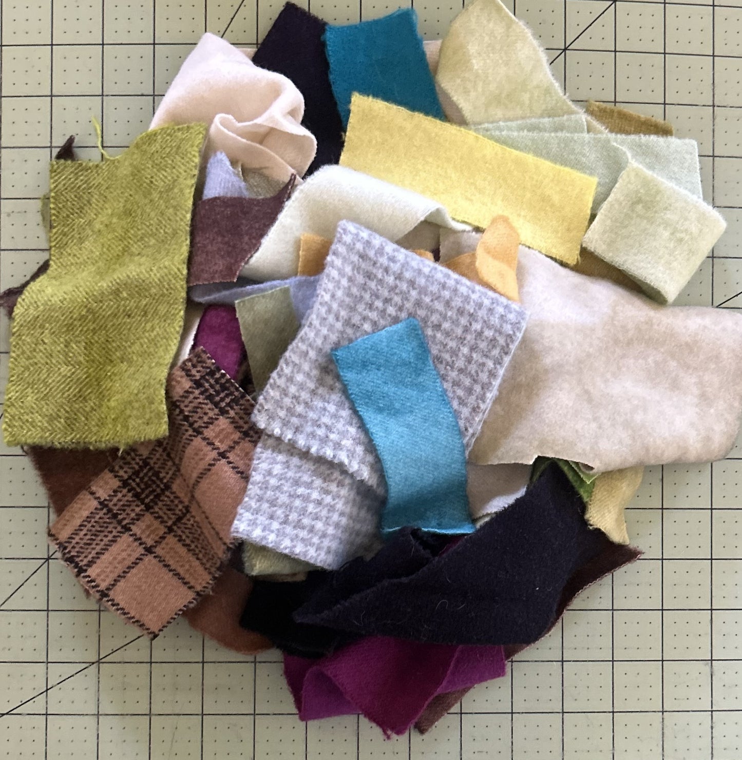 Hand Dyed  Smaller Scraps in Various Colors