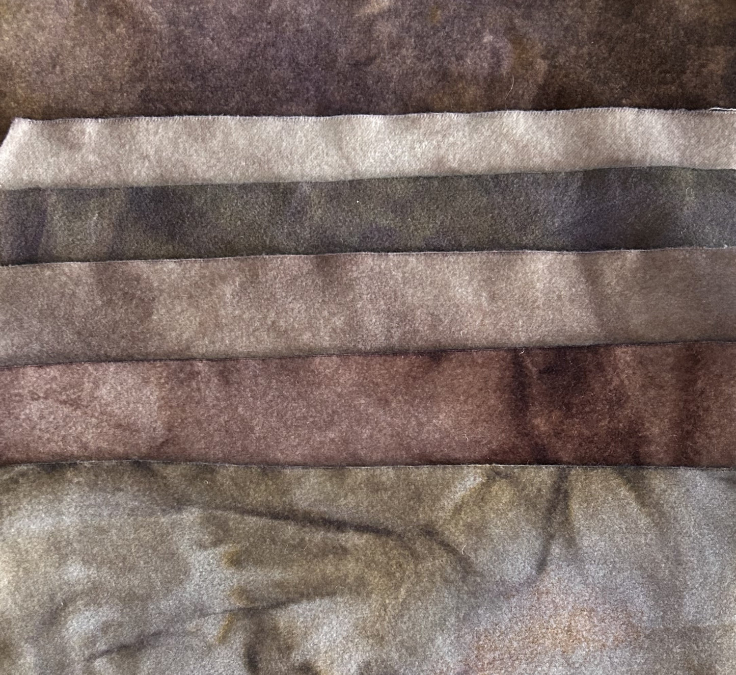 TWIGS Six Pack of Hand Dyed Wool Bundle for Rug Hooking & Wool Applique