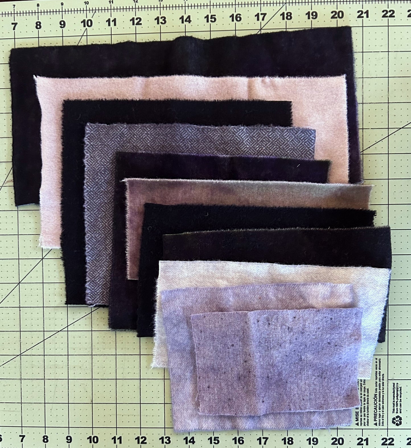 GREYS anfd Black Wool Scraps