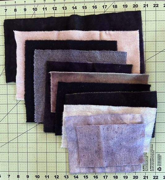 GREYS anfd Black Wool Scraps