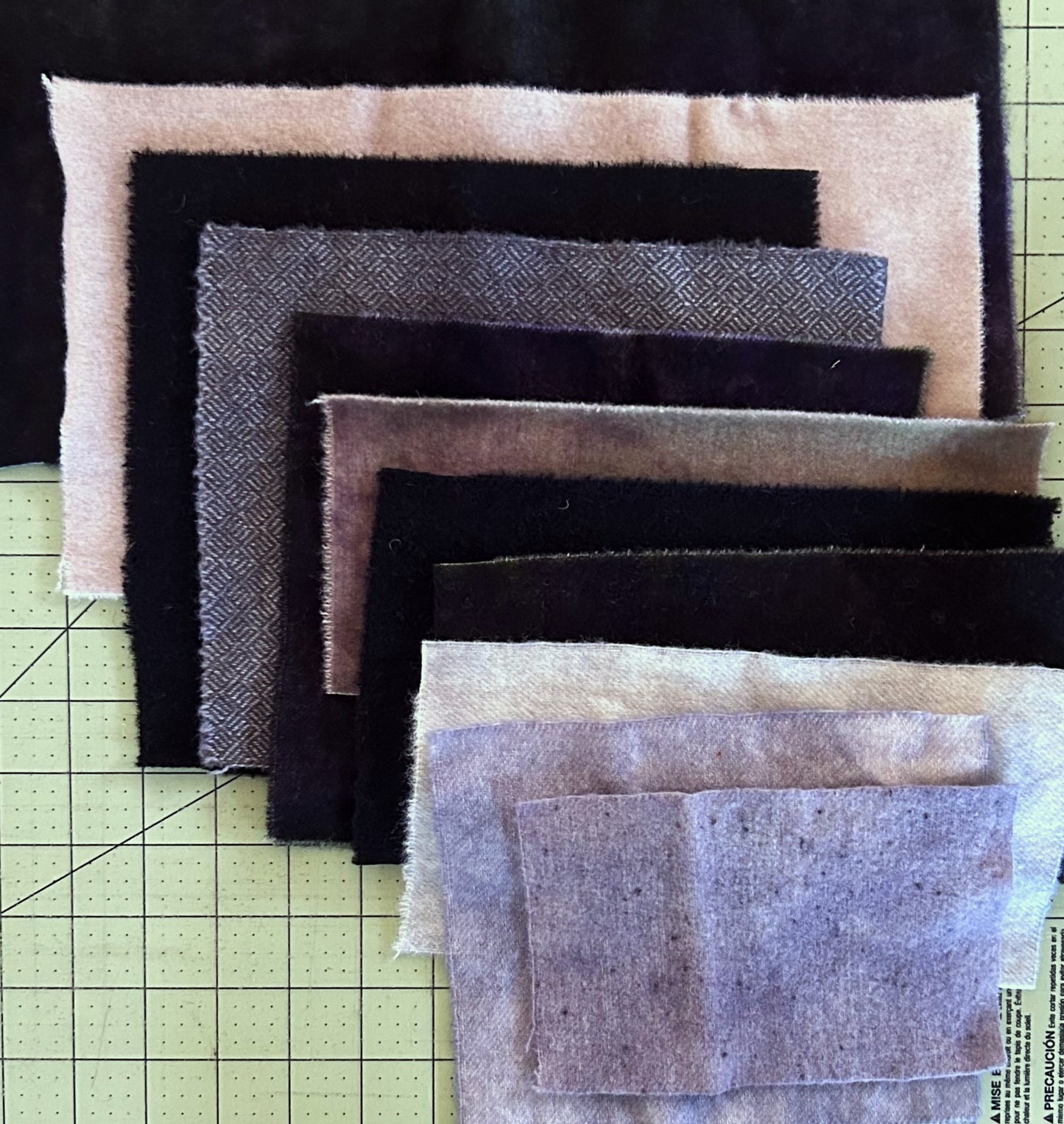 GREYS anfd Black Wool Scraps