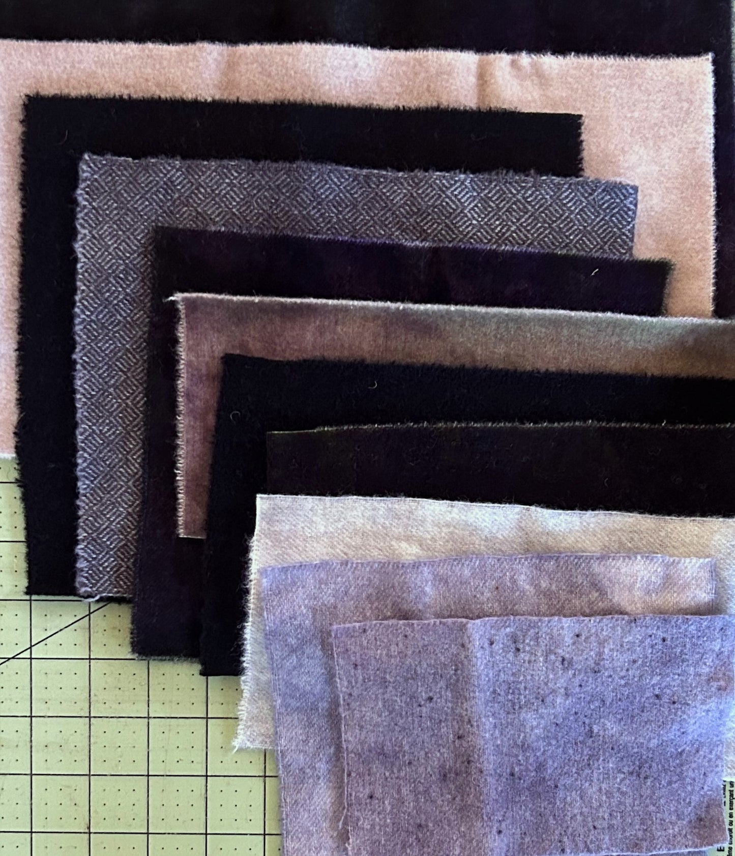GREYS anfd Black Wool Scraps