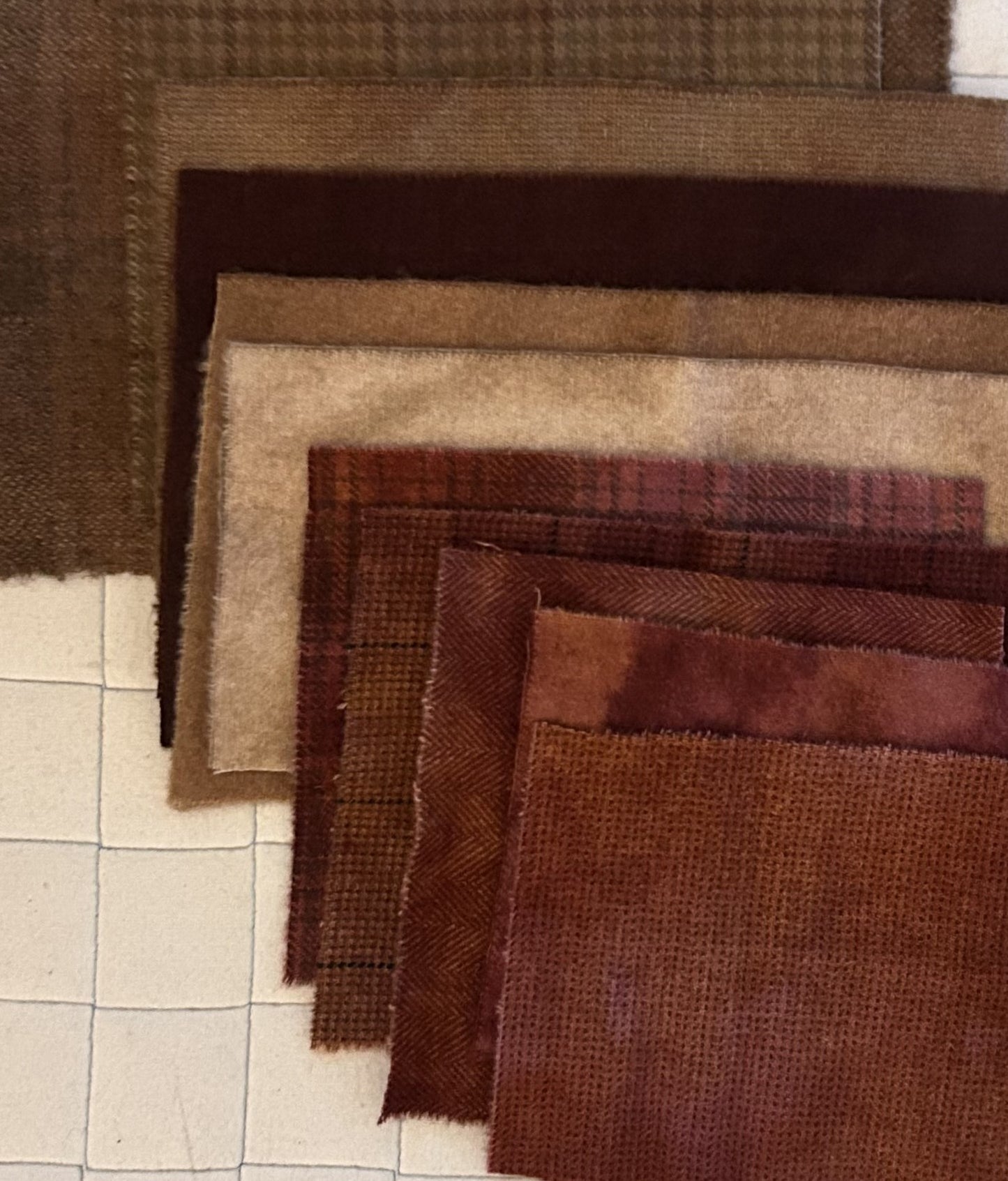 Hand Dyed BROWN #1 Scraps