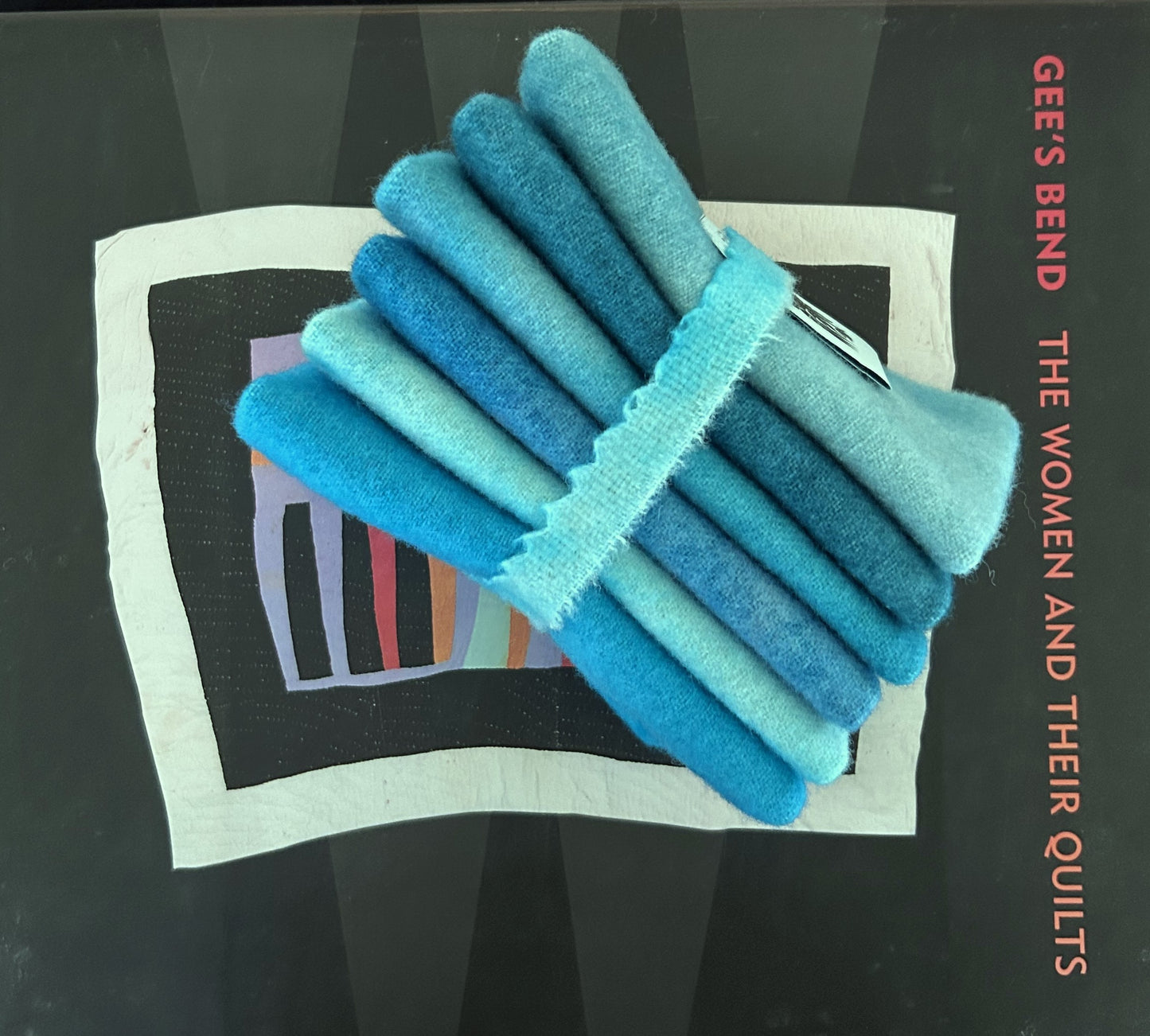 BLUE REEF Six Pack of Hand Dyed Wool Bundle for Rug Hooking & Wool Applique