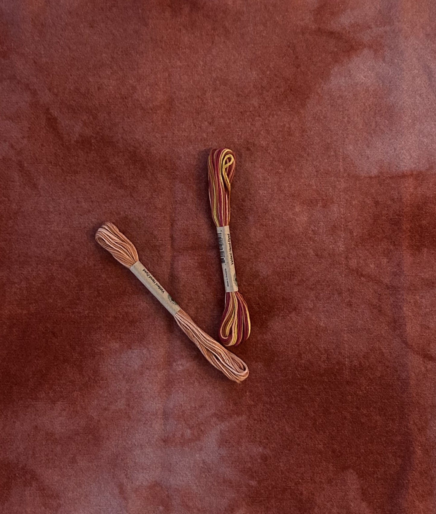 MULBERRY #2 Hand Dyed Fat Eighth and Coordinating Threads