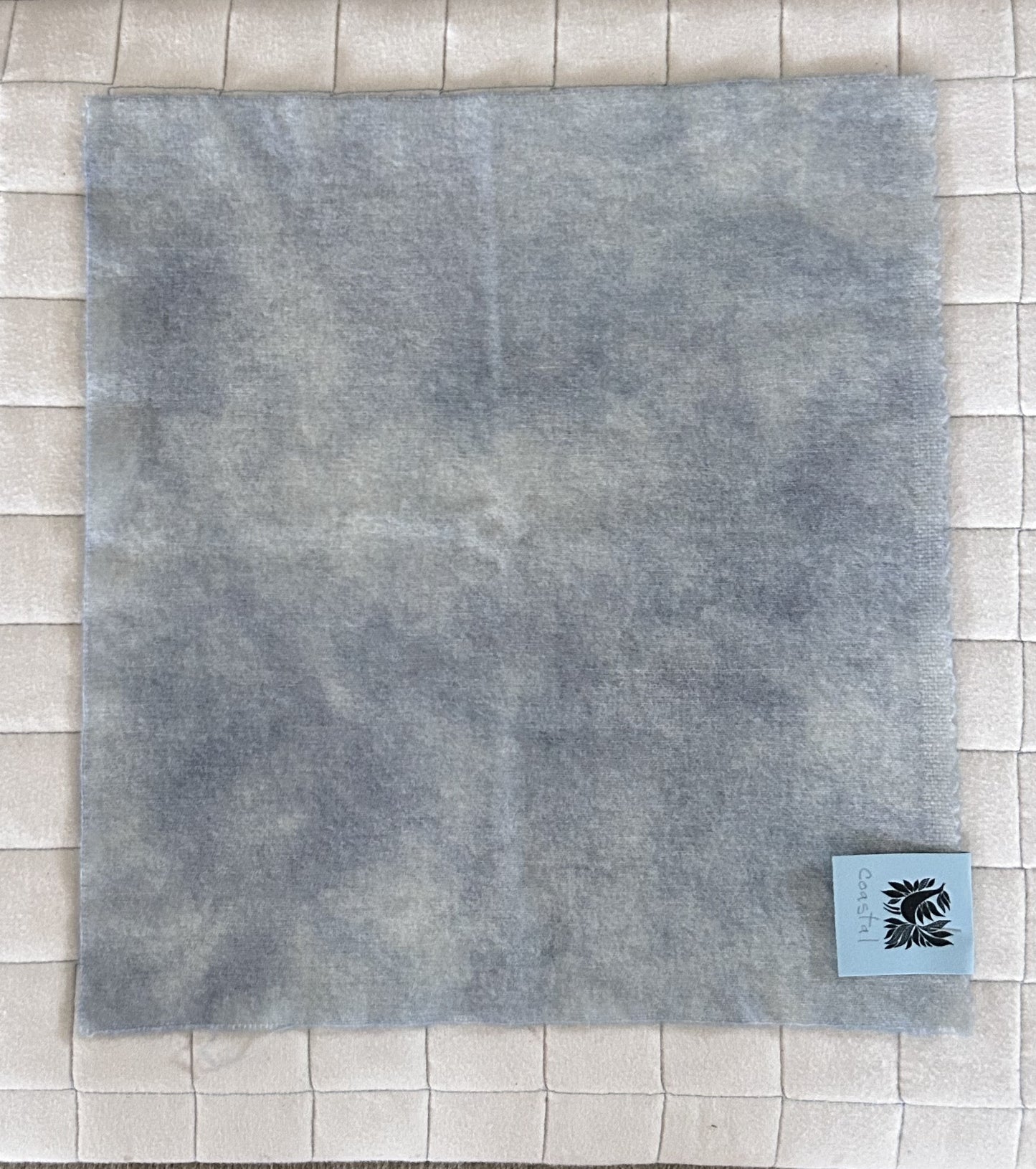 COASTAL BLUE SKY Hand Dyed Wool Fabric for Wool Applique and Rug Hooking