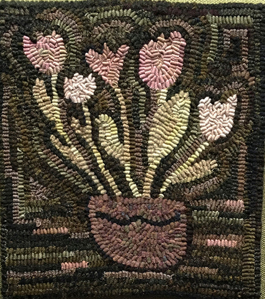TULIPS Rug Hooking Paper Pattern