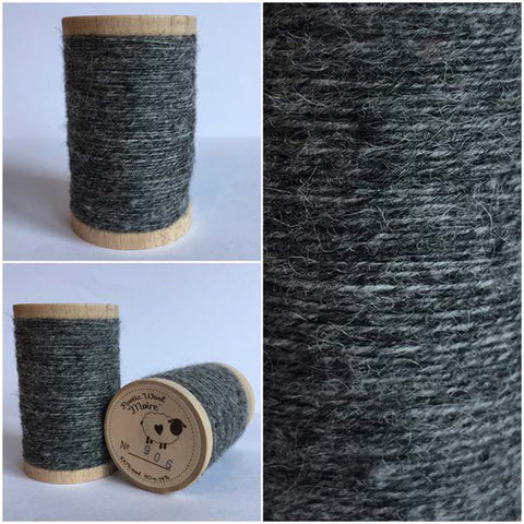 SILVER GREY Hand Dyed Felted Wool Fabric for Wool Applique and Rug Hooking