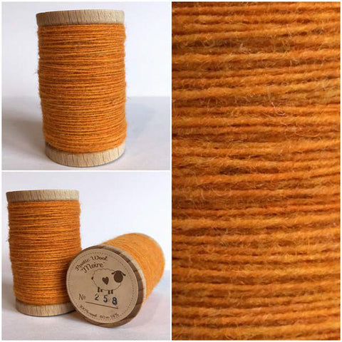 MARIGOLD Hand Dyed Felted Wool Fabric for Wool Applique and Rug Hooking