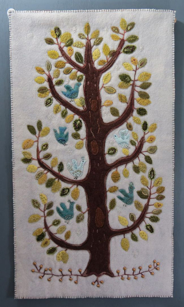 SWEDISH TREE of LIFE Wool Applique Pattern
