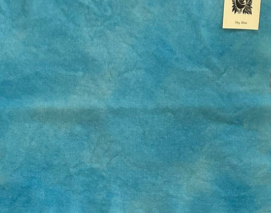 SKY BLUE Hand Dyed Wool Fabric for Wool Applique and Rug Hooking