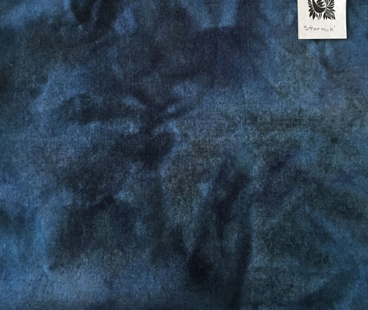 STORMIN' Hand Dyed Wool Fabric for Wool Applique and Rug Hooking