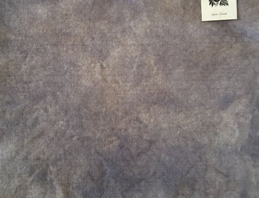 RAIN CLOUD Hand Dyed Wool Fabric for Wool Applique and Rug Hooking