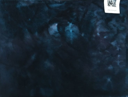 AFTER MIDNIGHT Hand Dyed Wool Fabric for Wool Applique and Rug Hooking