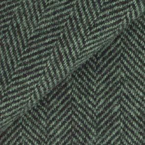 MINT Green and CREAM HERRINGBONE Fat Quarter Yard, Felted Wool Fabric
