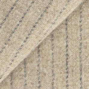 Oatmeal Heather and Grey Stripe Fat Quarter Yard, Felted Mill Dyed Wool Fabric