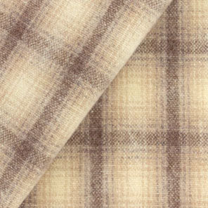 Camel & Natural Ombre Plaid Mill Dyed Wool Fat Quarter Yard