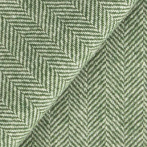 PINE Green and CREAM HERRINGBONE Fat Quarter Yard, Felted Wool Fabric