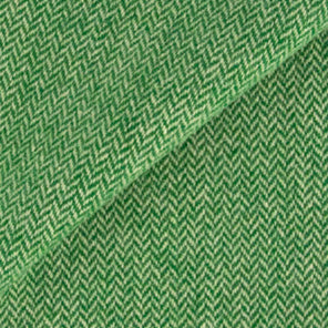 Kelly Green and White HERRINGBONE Fat Quarter Yard, Felted Wool Fabric