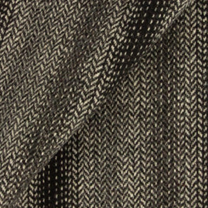 Black Ombre Stripes Fat Quarter Yard, Felted Mill Dyed Wool Fabric