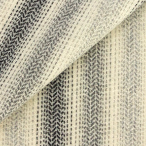 OMBRE Stripe in Grey, Black and White Mill Dyed Wool Fat Quarter Yard