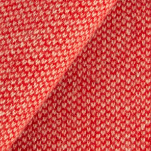 Red & Natural Barley Corn Fat Quarter Yard, Felted Wool Fabric