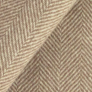 TAUPE and Cream Herringbone Mill Dyed Wool Fabric for Wool Projects