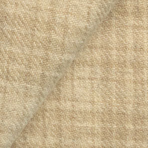 TAN PLAID Fat Quarter Yard, Felted Wool Fabric for Rug Hooking, Wool Applique & Crafts