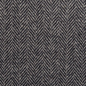 BLACK and White Herringbone Mill Dyed Wool Fabric for Wool Projects