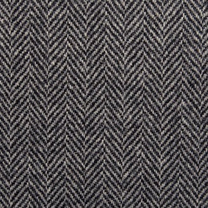 BLACK and White Herringbone Mill Dyed Wool Fabric for Wool Projects