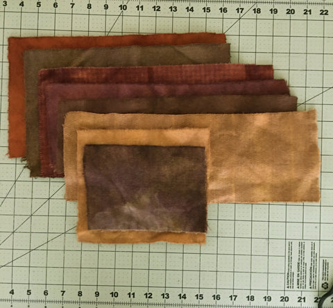 LIGHT BROWN Hand Dyed Wool Scraps