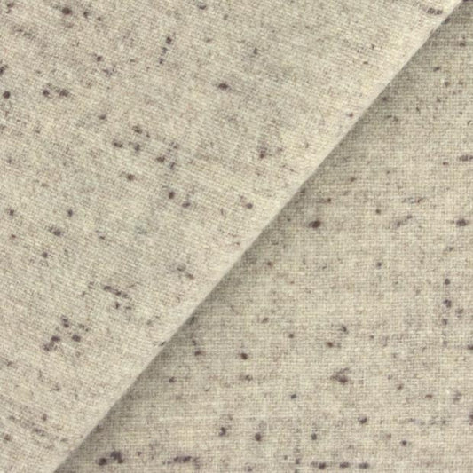 Soft Grey Heather with Flecks of Black Fat Quarter Yard, Felted Wool Fabric for Rug Hooking, Wool Applique & Crafts