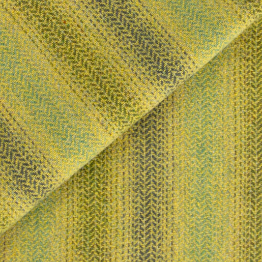 CHARTREUSE Ombre Stripes Fat Quarter Yard, Felted Wool Fabric
