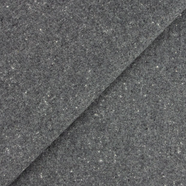 CHARCOAL with White Specks Mill Dyed Fat Quarter for Rug HookingRug Braiding, Wool Quilt Making and Wool Applique