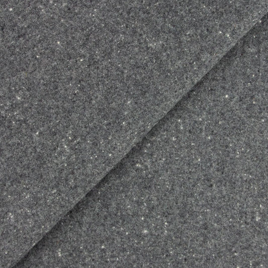 CHARCOAL with White Specks Mill Dyed Fat Quarter for Rug HookingRug Braiding, Wool Quilt Making and Wool Applique