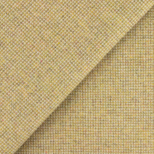 Gold & White Tweed High-Quality Mill Dyed Wool