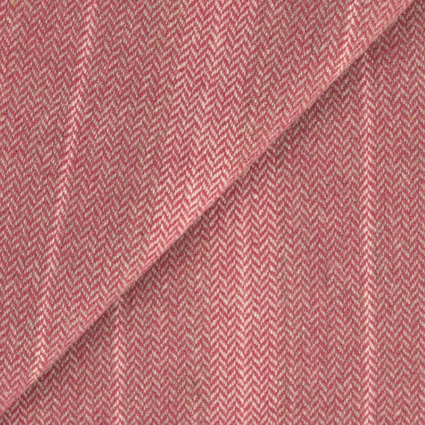 Rosey Pink Herringbone Stripe
