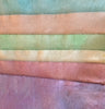 PASTELS Six Pack of Hand Dyed Wool Bundle for Rug Hooking & Wool Applique