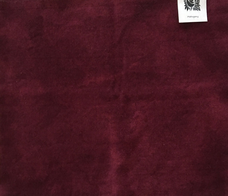 MAHOGANY Hand Dyed Felted Wool Fabric for Wool Applique and Rug Hooking