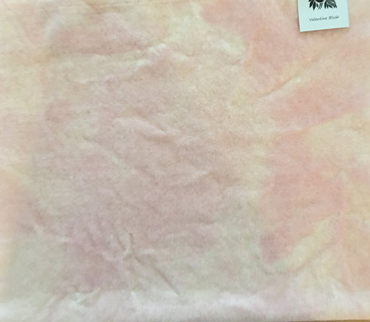 VALENTINE BLUSH Hand Dyed Wool Fabric for Wool Applique and Rug Hooking